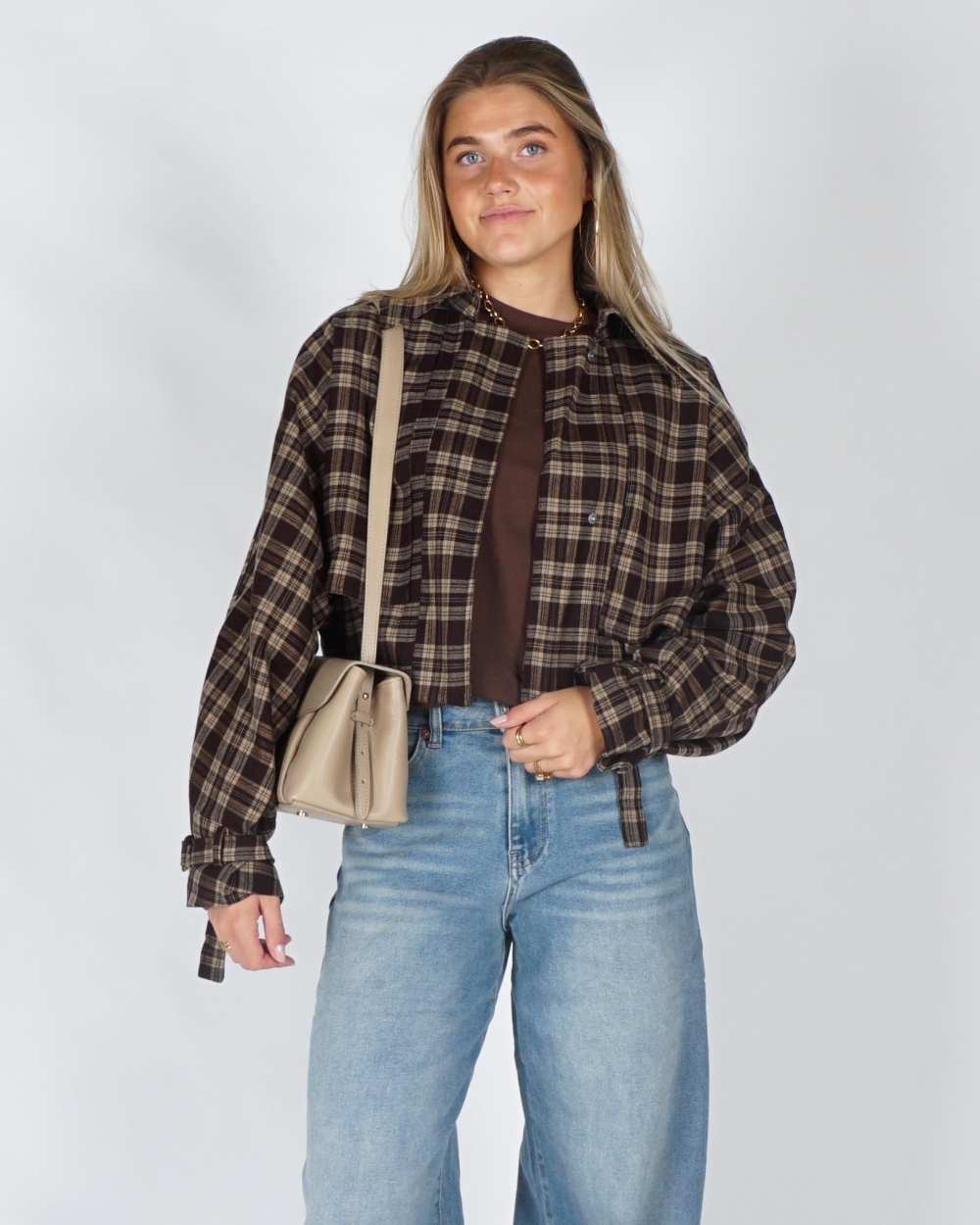Gossip CHECK JACKET BIG POCKETS Bruin