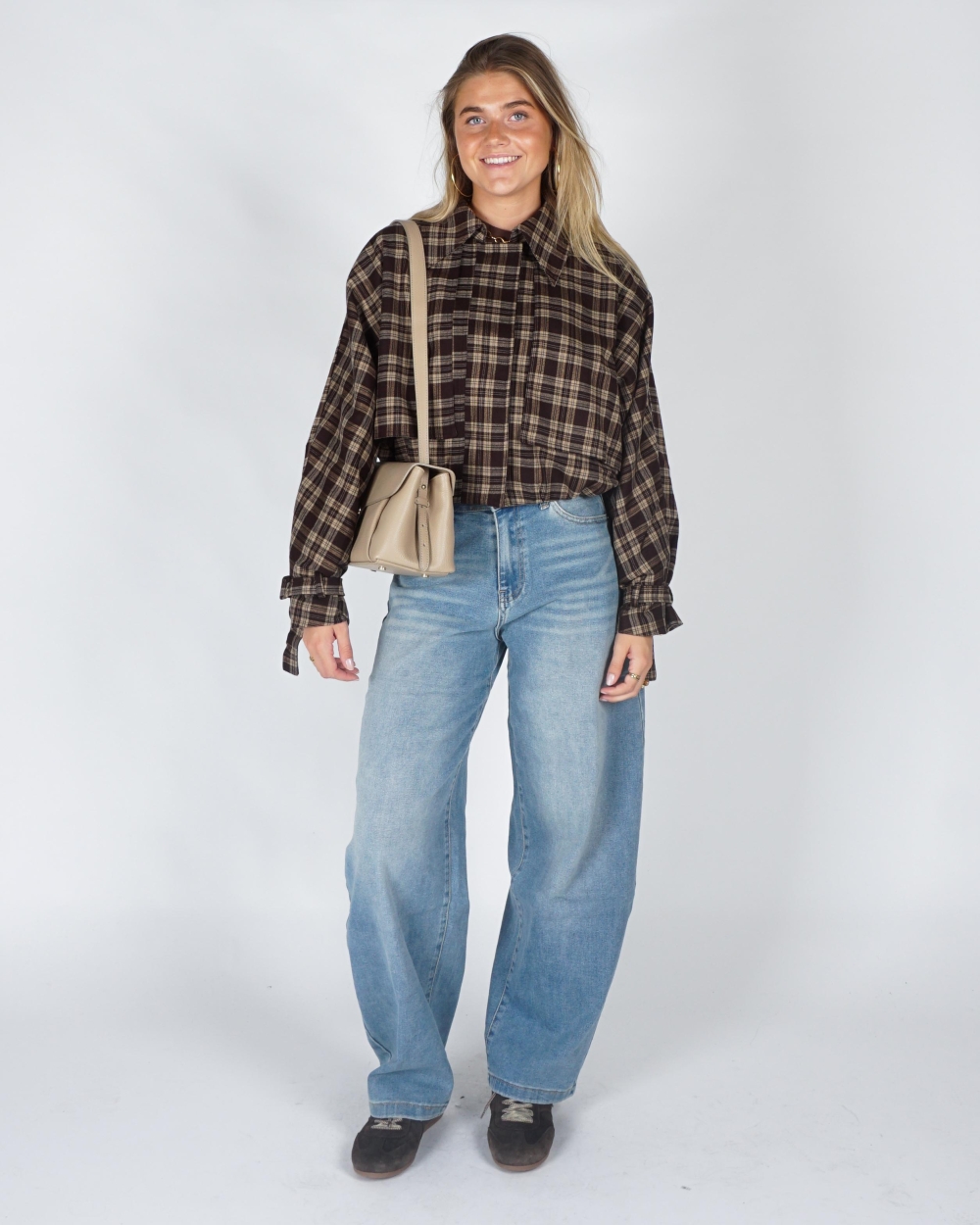 Gossip CHECK JACKET BIG POCKETS Bruin