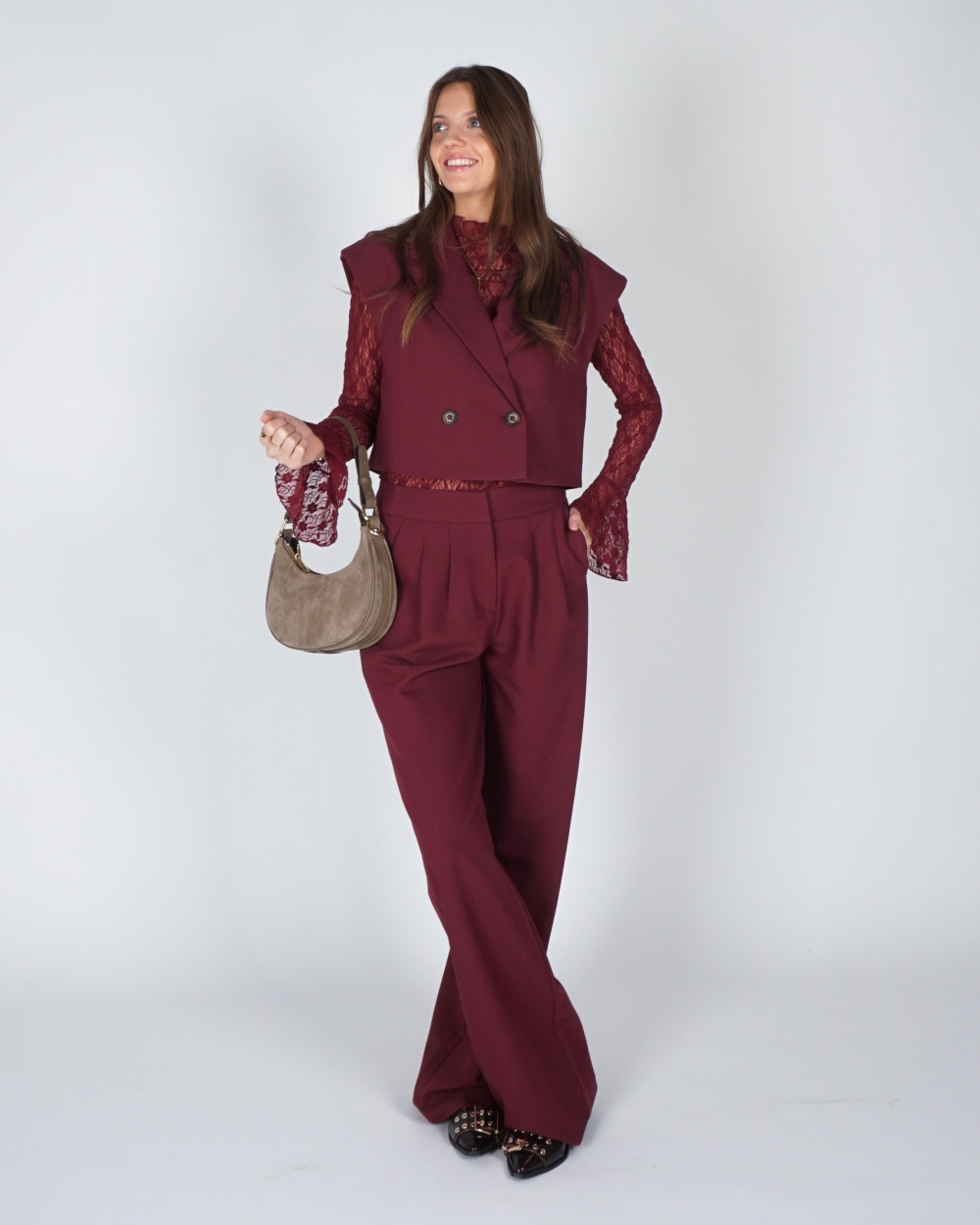 Harper & Yve GILET ESMEE Bordeaux