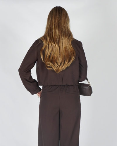 Gossip CROPPED BLAZER LULU Donkerbruin