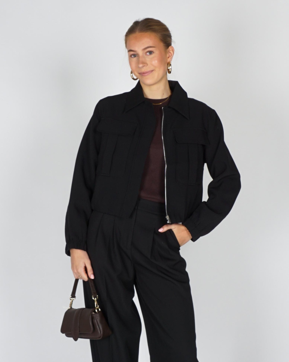 Gossip CROPPED BLAZER LULU Zwart