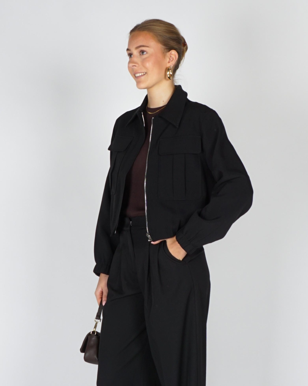 Gossip CROPPED BLAZER LULU Zwart