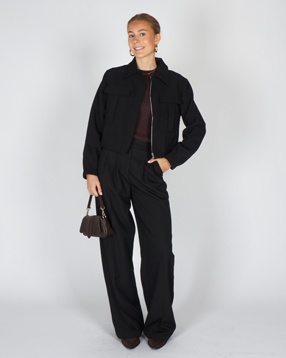 Gossip CROPPED BLAZER LULU Zwart
