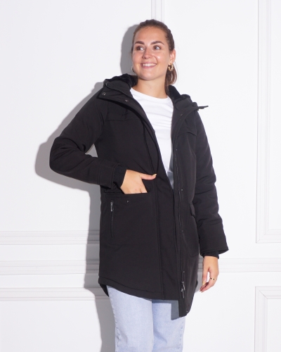 Only ZWARTE WATERAFSTOTENDE PARKA JAS 