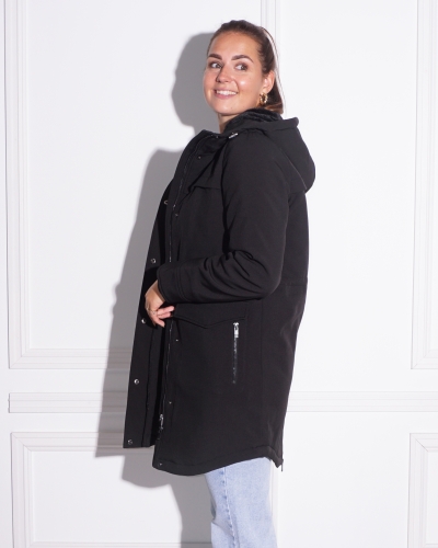 Only ZWARTE WATERAFSTOTENDE PARKA JAS 