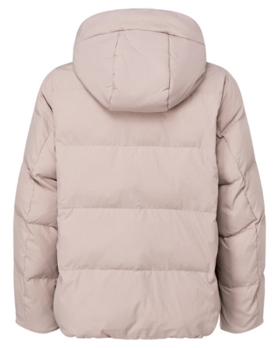 KORTE PUFFER JAS MET AFNEEMBARE CAPUCHON