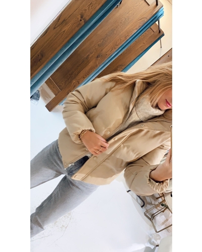 Gossip BEIGE PUFFER JAS