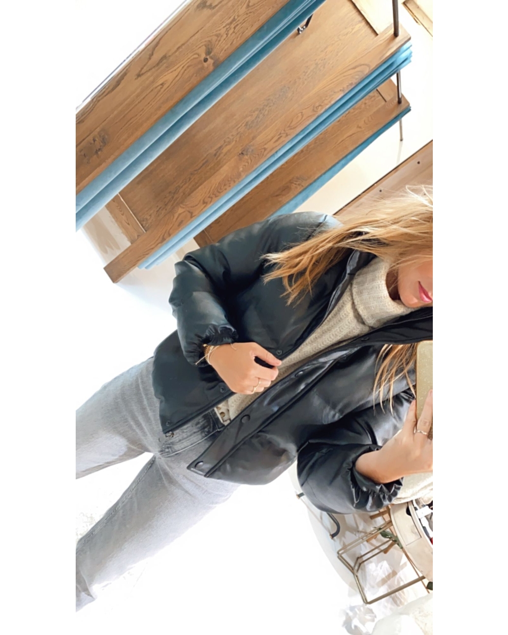 ZWARTE PUFFER JAS 