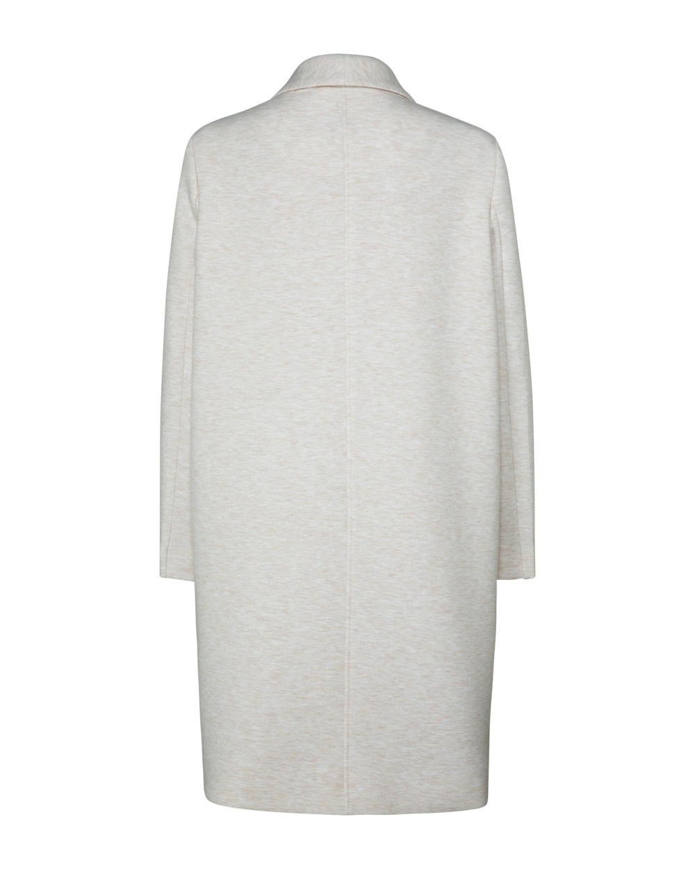LANGE JERSEY JAS MET KNOOP CREME