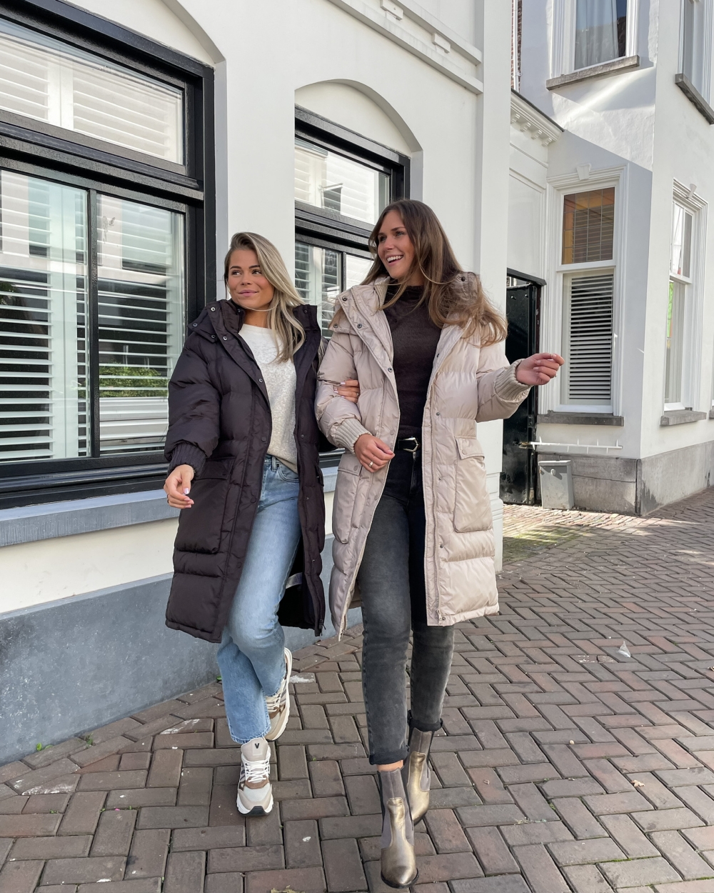 LANGE PUFFERJAS ECRU