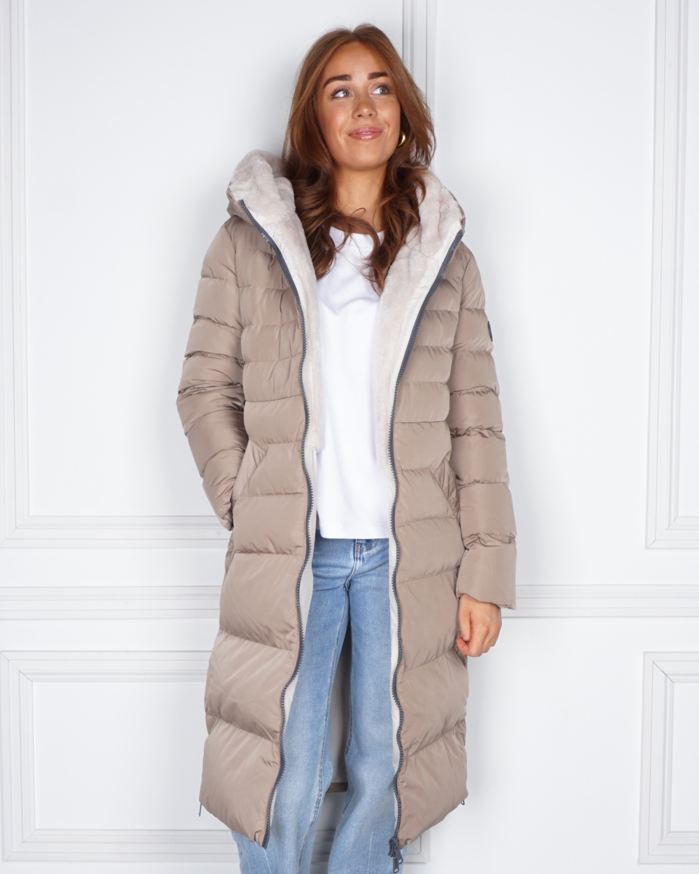 WINTERJAS KEILAFUR TAUPE