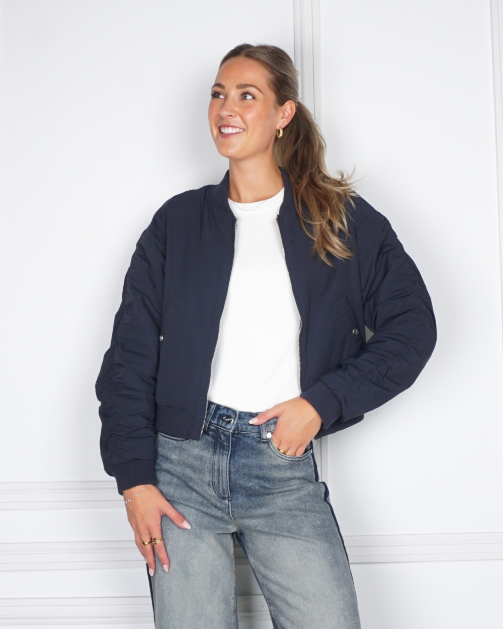JACKET CELESTE DONKER BLAUW