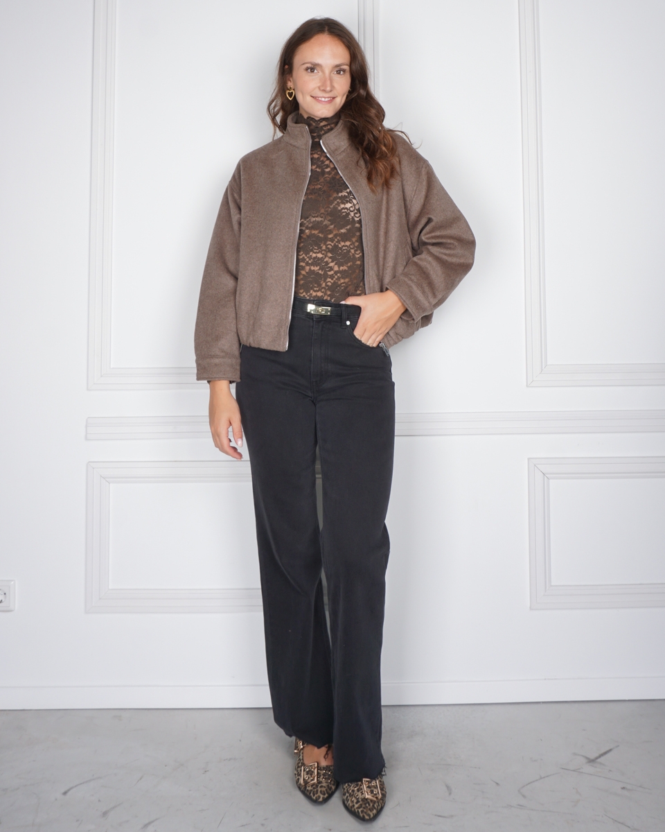BOMBER FLORINE LICHT BRUIN