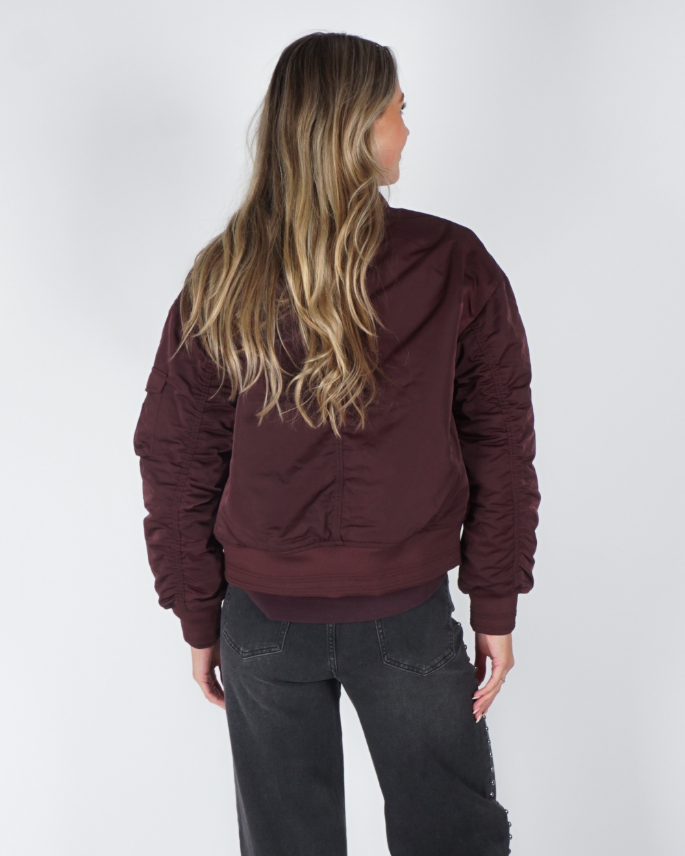 REVERSIBLE BOMBER JACKET DJENNA BORDEAUX