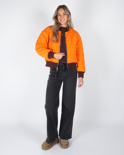 REVERSIBLE BOMBER JACKET DJENNA BORDEAUX