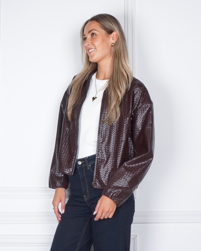 Gossip BOMBERJAS BORDEAUX LEATHERLOOK