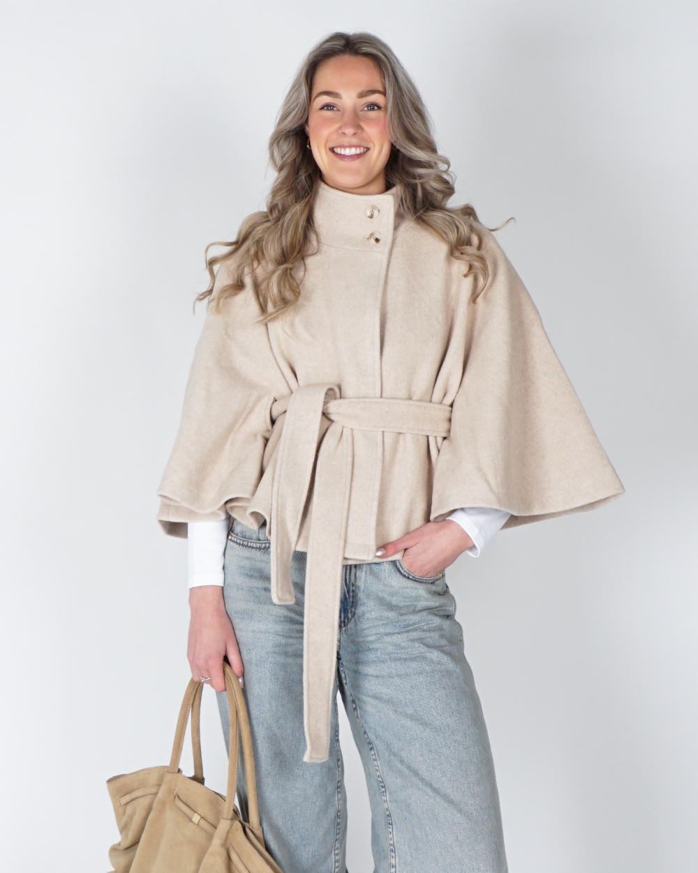 CAPE JAS ZANNA BEIGE