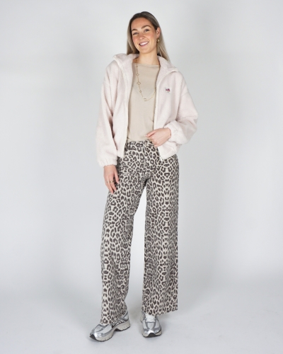 OVERSIZED TEDDY BOMBER ECRU