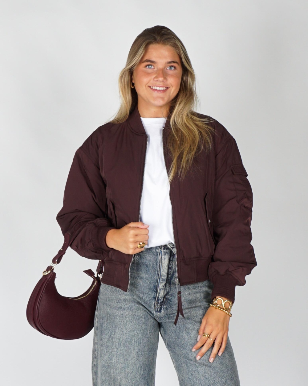 Rino & Pelle BOMBER JACKET DJENNA Bordeaux