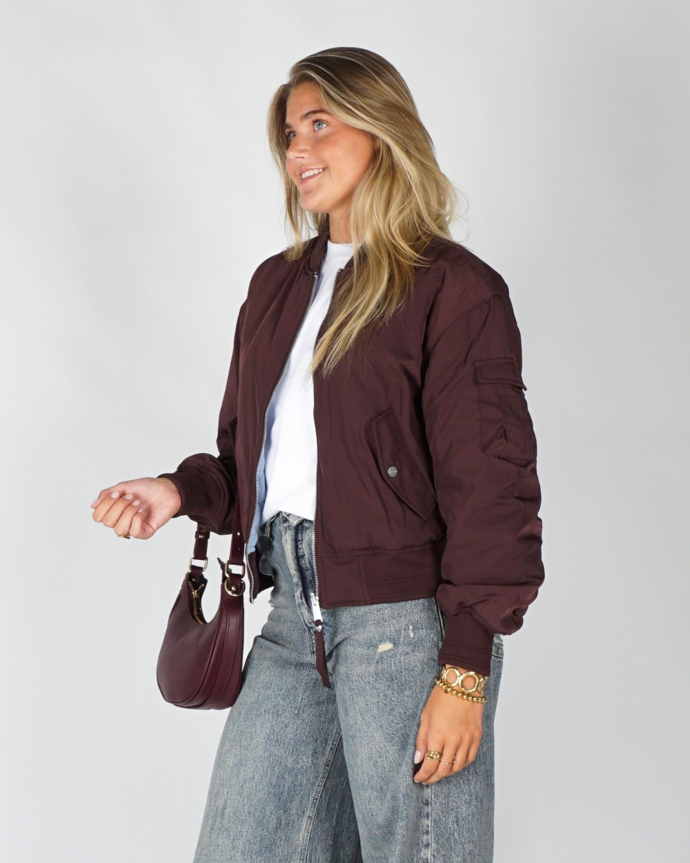 Rino & Pelle BOMBER JACKET DJENNA Bordeaux