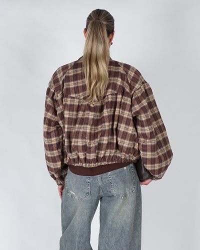 Gossip FANEL CHECK JACKET Bruin