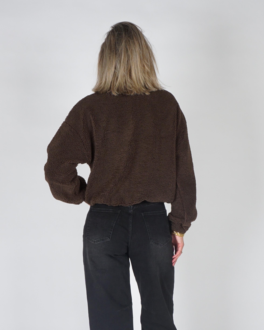 Gossip TEDDY JACKET Donkerbruin
