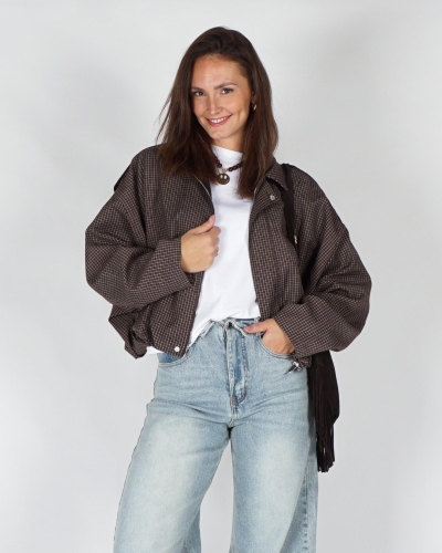 Gossip BALLON JACKET CHECK Bruin