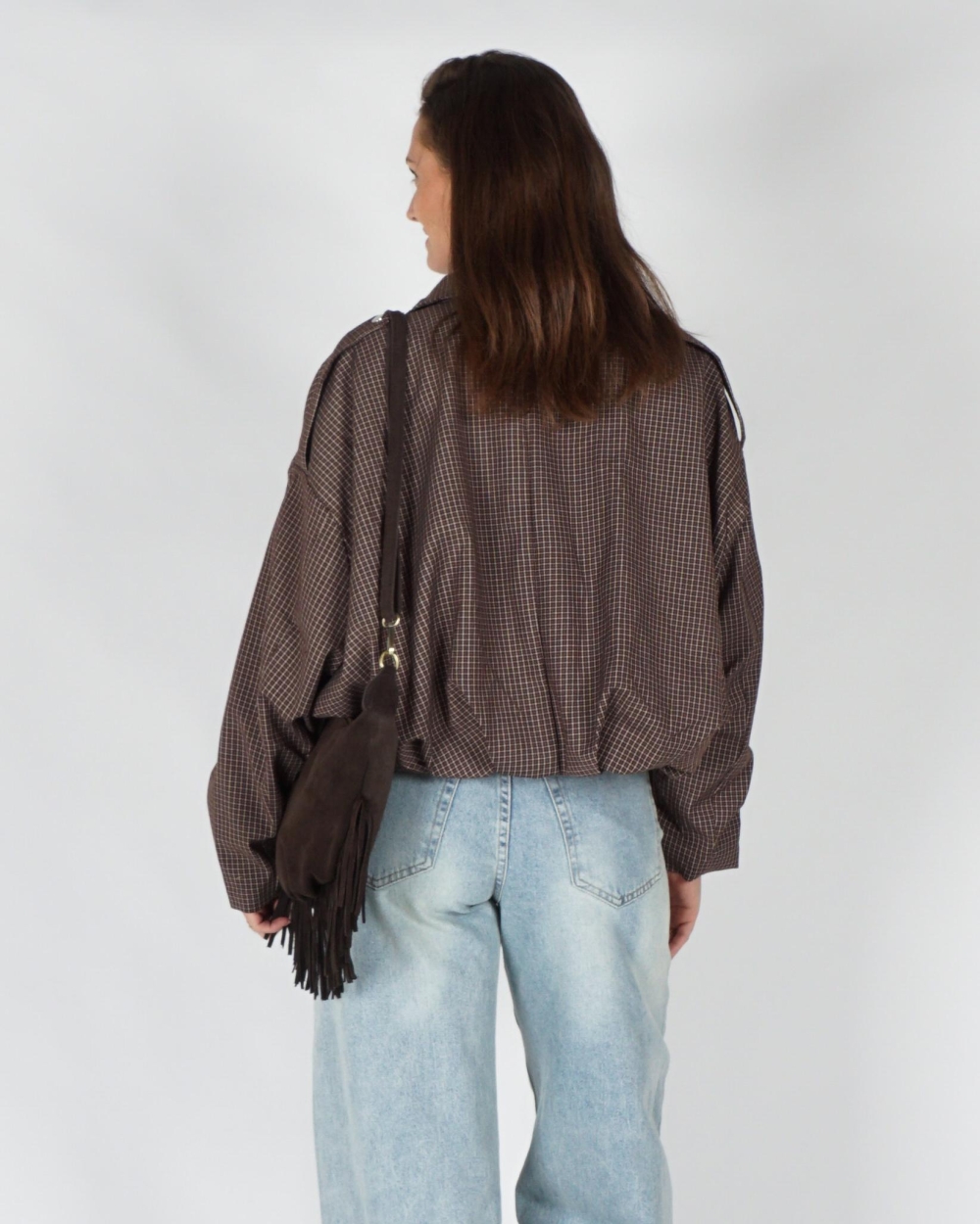 Gossip BALLON JACKET CHECK Bruin