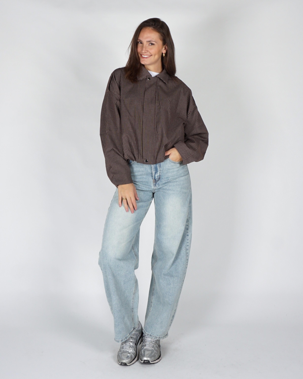 Gossip BALLON JACKET CHECK Bruin