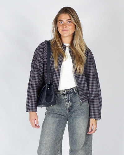 Gossip BALLON CHECK JACKET Bruin