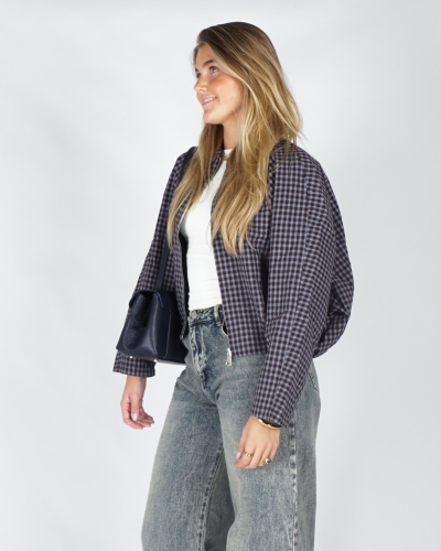 Gossip BALLON CHECK JACKET Bruin