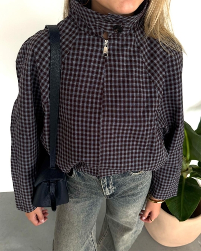 Gossip BALLON CHECK JACKET Bruin