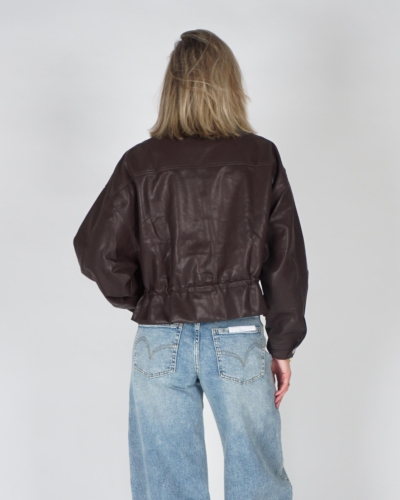Gossip PEPLUM PU JACKET Bruin