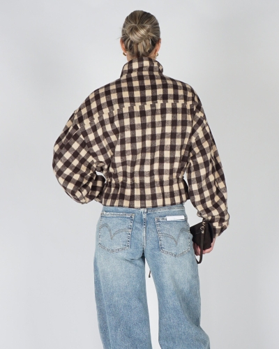 Gossip PEPLUM CHECK JACKET Bruin
