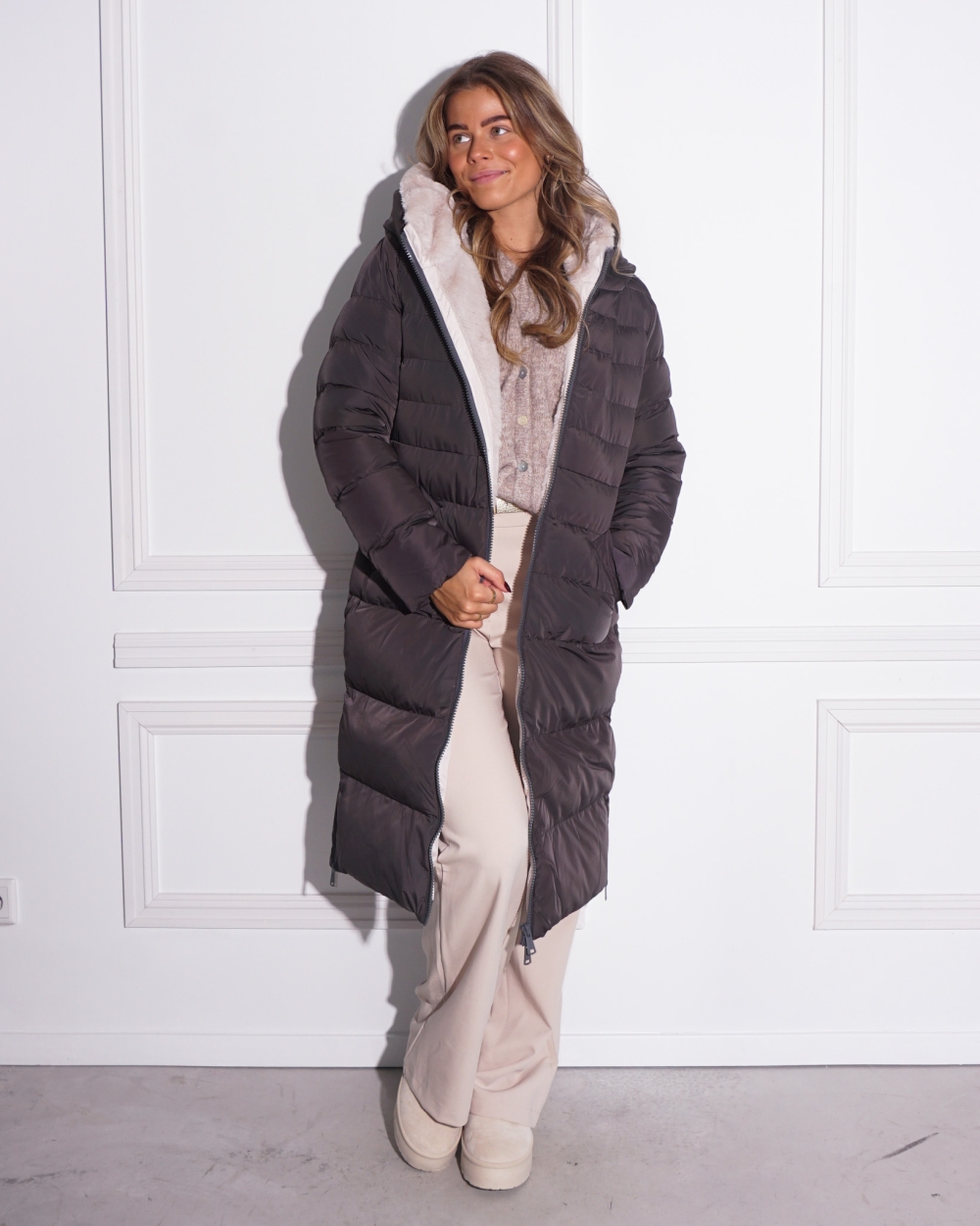 Gossip BALLON CHECK JACKET Bruin