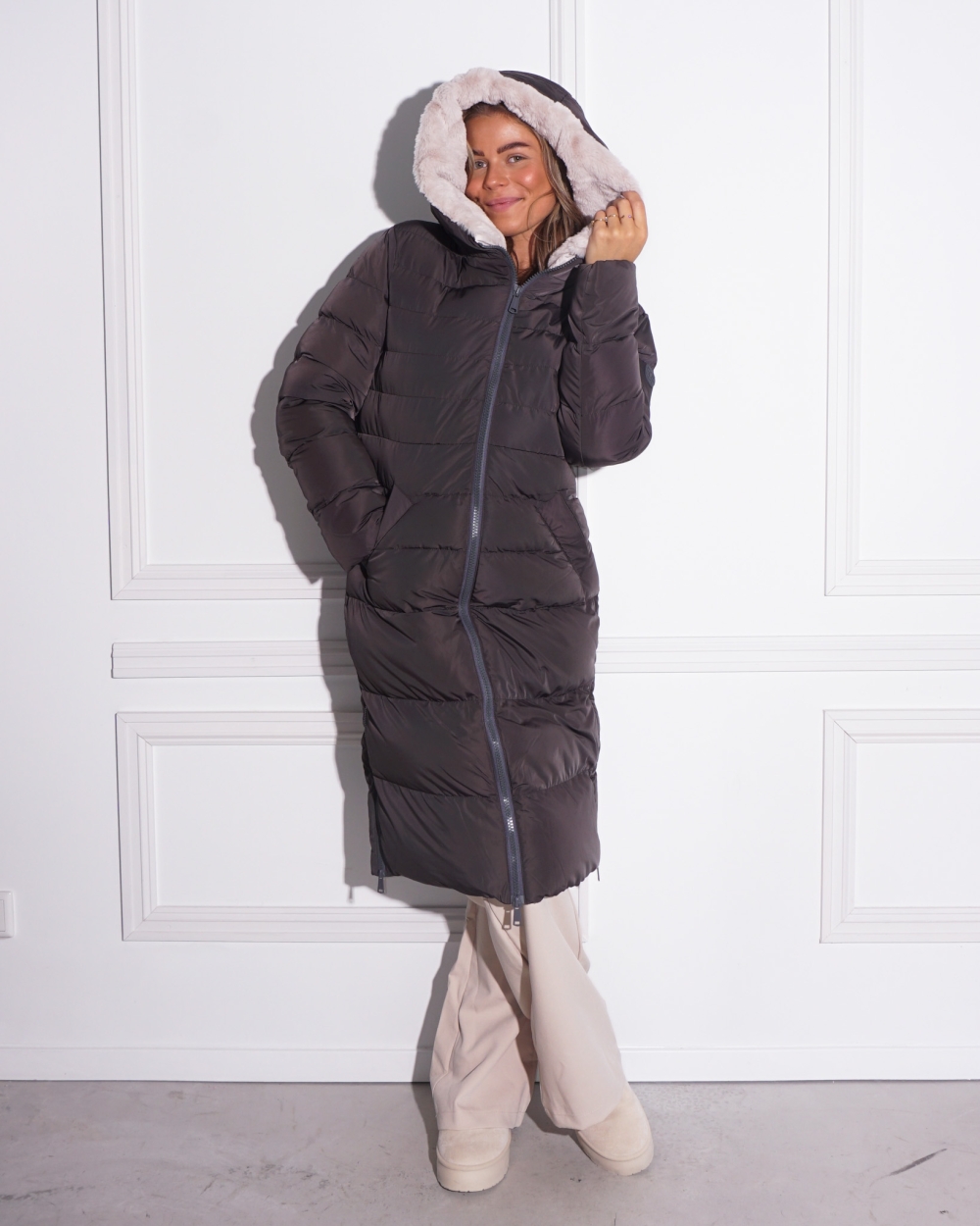 Gossip BALLON CHECK JACKET Bruin