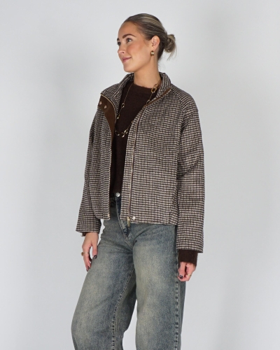 Gossip BOUCLE CHECK JACKET Bruin