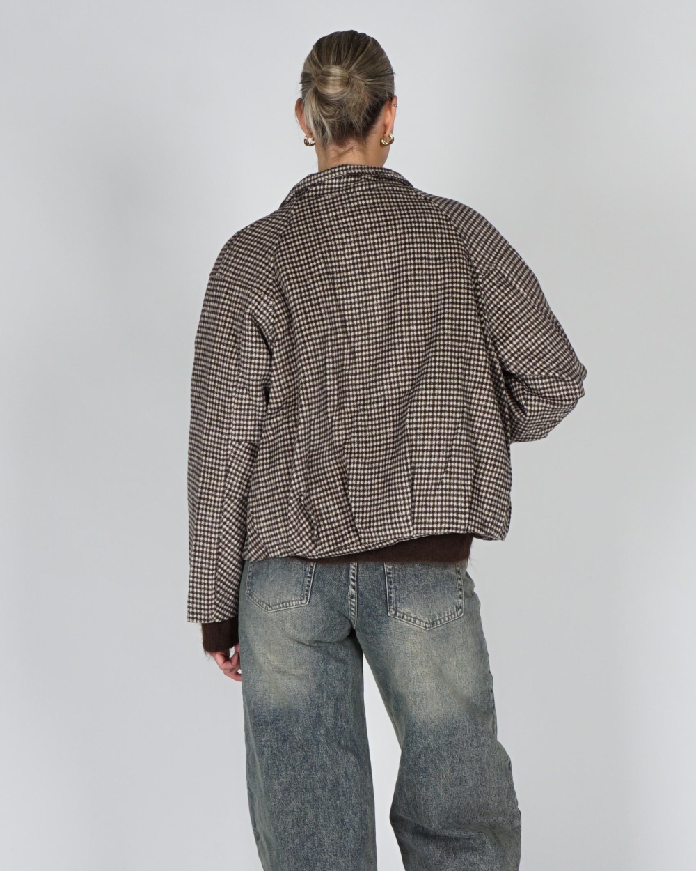 Gossip BOUCLE CHECK JACKET Bruin