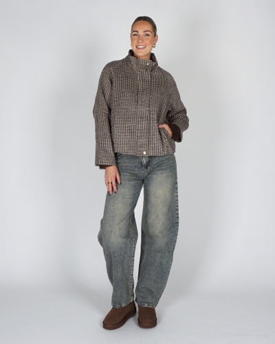 Gossip BOUCLE CHECK JACKET Bruin