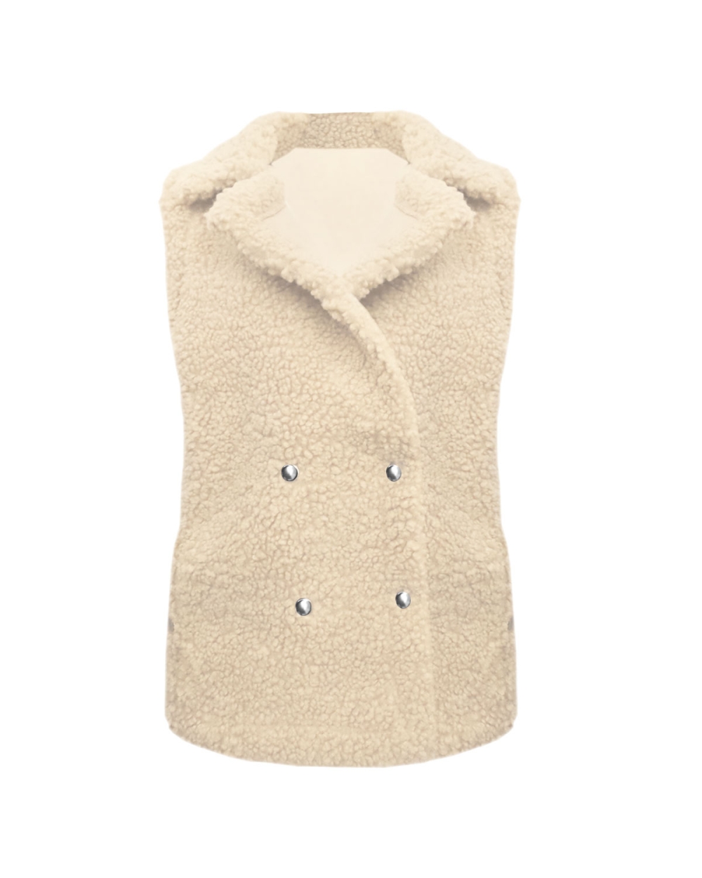 TEDDY GILET OFF WHITE 