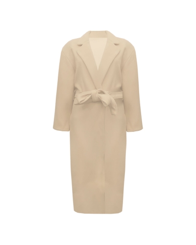 LANGE JAS LORI MET CEINTUUR BEIGE