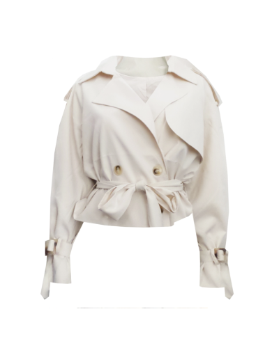 KORTE TRENCHCOAT BEIGE