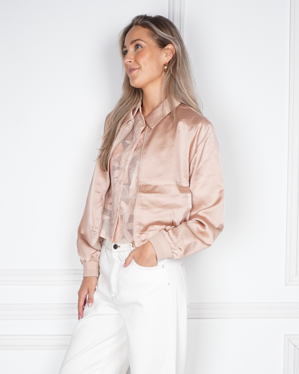 BOMBER NOA DUSTY PINK