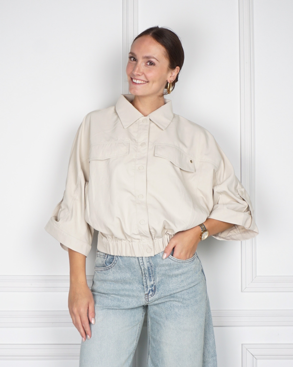 CARGO JACKET BEIGE