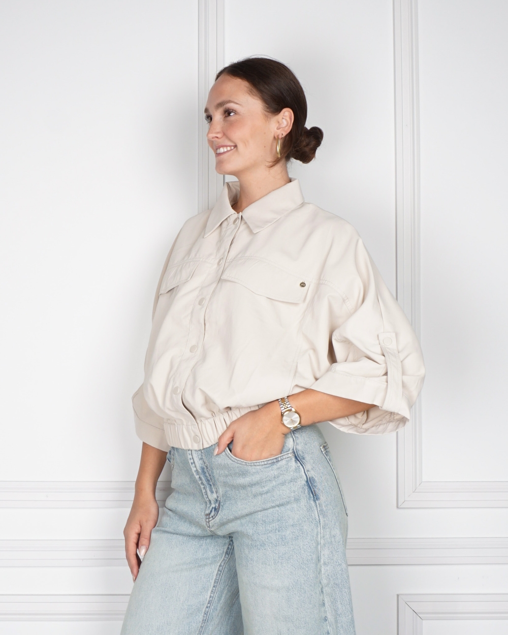CARGO JACKET BEIGE