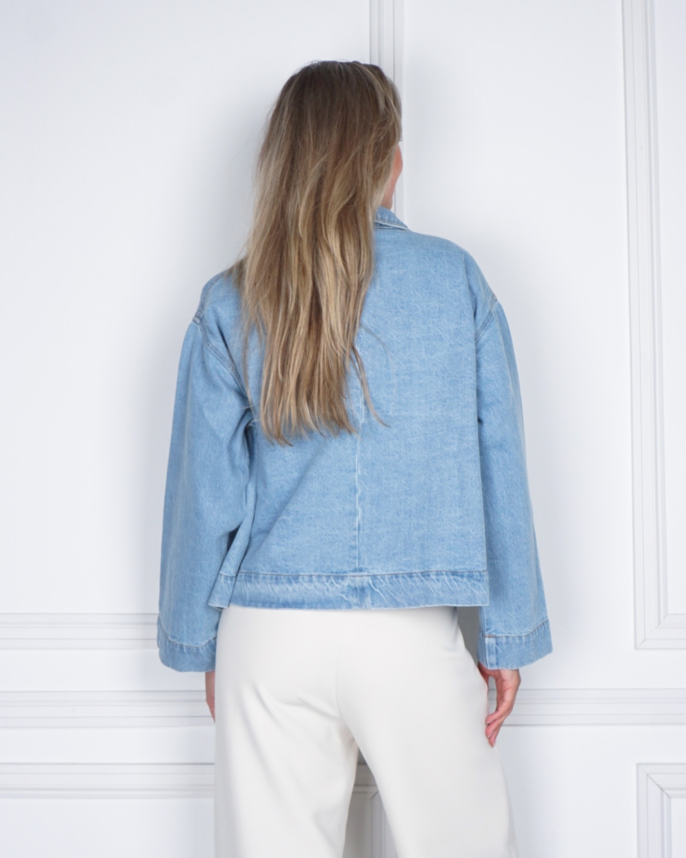 TITAN DENIM JACKET BLAUW