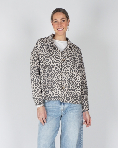 LEOPARD JACKET BEIGE