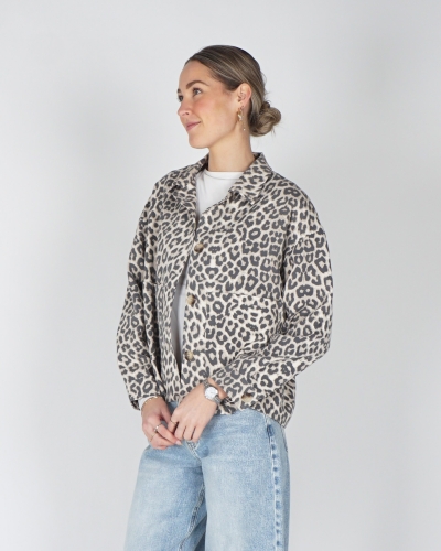 LEOPARD JACKET BEIGE