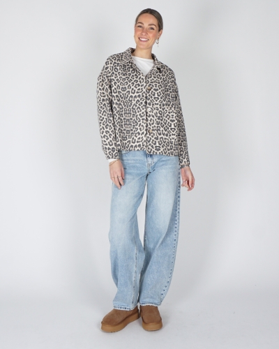 LEOPARD JACKET BEIGE
