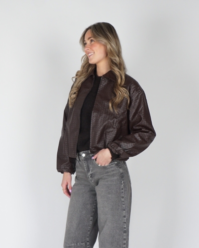 LEATHERLOOK JACKET BRUIN